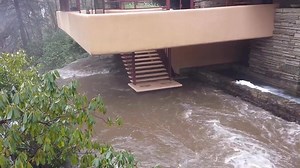 59K views · 1K reactions | Unusually high temperatures yesterday caused all of the snow from Storm Jonas to melt. High waters at Bear Run! | Fallingwater | Facebook