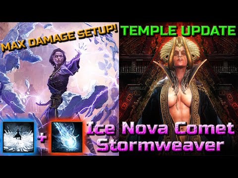 MAX TEMPLE UPDATE - Reverse Chill Ice Nova Comet Stormweaver Build Guide - Path of Exile 2 Patch 0.4