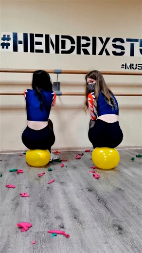 🎈The balloons were too fragile.. #challenge #balloons #cheerleaders | Russian Trample Championship