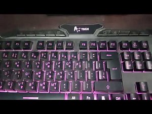 how to color change for A.Tech keyboard.#video