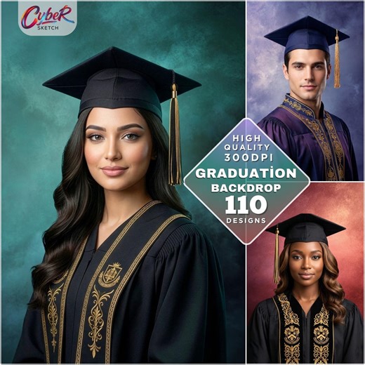 110 Graduation Digital Backdrops, Fine Art Studio Backgrounds, Senior Portrait Texture (digital Download) - Etsy
