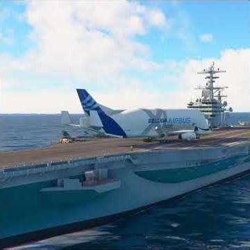 Beluga XL Massive Takeoff from Carrier Deck | Impossible MSFS Moment