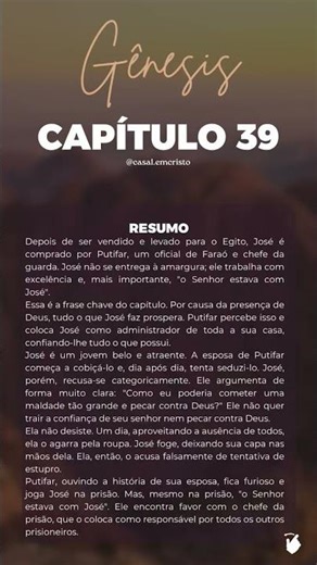 Capítulo 39: José na casa de Putifar