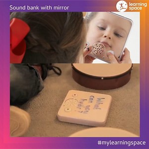 Sound bank with mirror With simple record and play buttons this...