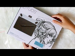 UNBOXING AND TESTING WACOM INTUOS DRAW CTL 490