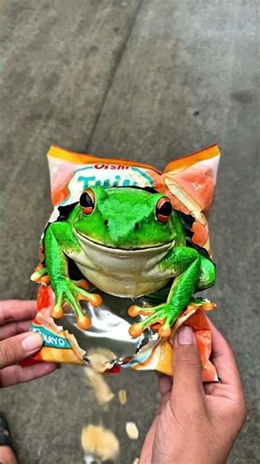 Snack Bag Hatches a Frog 😂 Funniest Surprise Ever#truongcontv #martialarts #couple