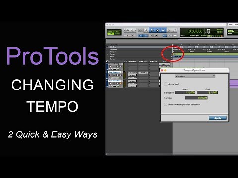 ProTools Changing Tempo | How to Change the Tempo in ProTools | 2 Quick & Easy Ways