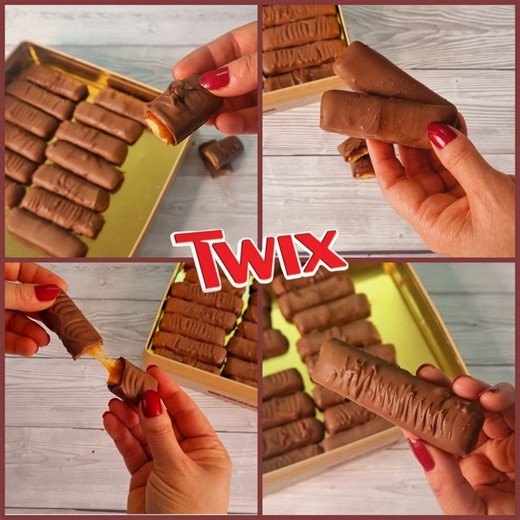 وليه أشتريها ب 500 جنية‼️ لما انا بعملها بأقل من ربع السعر دة ⁉️٢٢ شوكولاتة تويكس #Rasha_Elshami #رشا_الشامى #How_to_make_Twix_chocolate_at_home إزاى تعملى شوكولاتة تويكس فى البيت وكمية وفيرة لعمل طبقة البسكويت:- 175 جرام دقيق ...كوب ٢ ملعقة كبيرة 2 ملعقة كبيرة سكر بودرة 90 مل زبدة على زيت ...حوالى ثلث كوب ملعقة صغيرة ذرة ملح بياض بيضة لعمل طبقة الكراميل :- 300 جرام سكر..كوب ونصف 2 مكعب زبدة 150 مل كريمة ...كوب إلا ثلث 🛑الكوب المستخدم هو الكوب المعيارى سعة ٢٥٠ مل 250 جرام شوكولاتة لتغطية الشوكو
