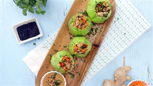 Steamed Bok Choy Cups