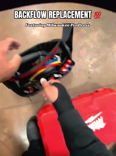 Another day, another install boys! 🔥💸 @Milwaukee Tool #milwauketools #backflow #fypppppppp #milwaukee #plumbinglife