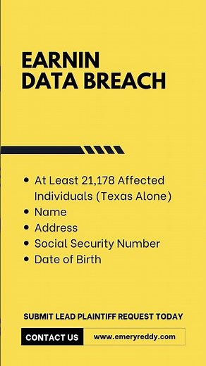 EarnIn Data Breach — Emery | Reddy, PC — Data Breach Attorneys