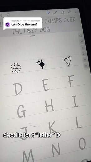 Creating a Sun Doodle Font with Font Self | Rin's Doodle Fonts