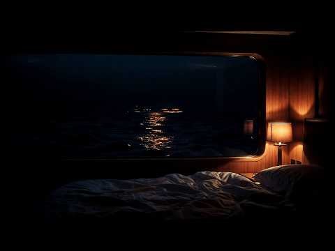 Ship Engine Hum for Sleep | Overnight Ferry Suite | Black Screen, 10 Hours