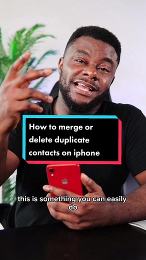 How to merge or delete duplicate contacts on your iPhone #fyp #frontpage