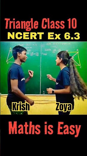 Triangles Class 10 | Class 10 Maths Chapter 6 #mathsiseasy #shorts #youtubeshorts #fun #viral