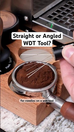 Straight vs Angled WDT Needles: Does It Actually Matter? #espresso #baristatips #homebarista #wdt
