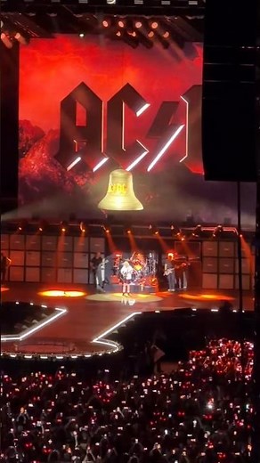 AC/DC unleash Hells Bells as the bell rings and the crowd goes silent ⚡🔔 #ACDC #HellsBells
