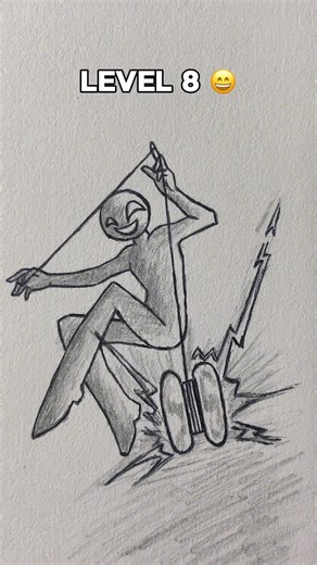 How to Draw Stickman in Different Levels✨