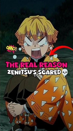 The real reason Zenitsu's scared 💀 #demonslayer #tanjiro #zenitsu