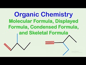 Displayed Formula, Condensed structural Formula, and Skeletal Formula#organicchemistry