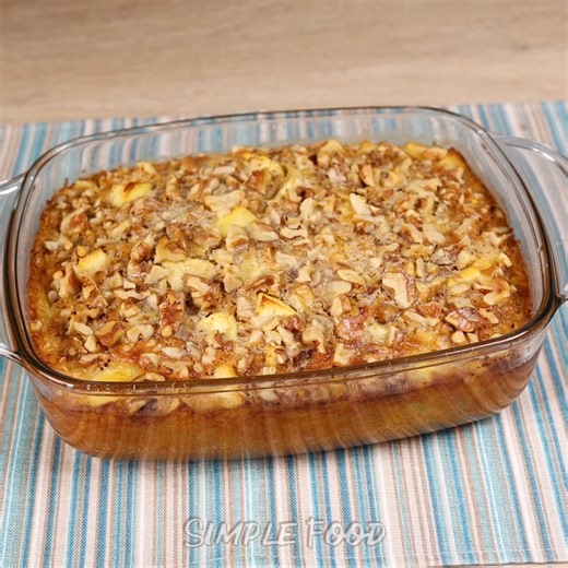 3.1M views · 24K reactions | Oats, Apple and Yogurt! Delicious and Easy Diet Cake Recipe! | Simple Food - videos and recipes | Facebook