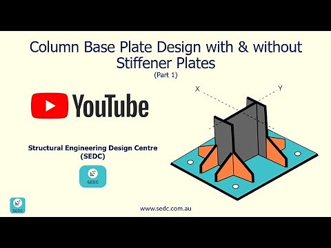 Column Base Plate Design with & without Stiffener Plates - Basic Concepts (Part 1)