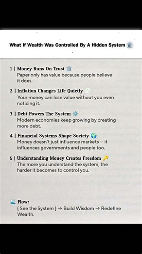 ✨ Wealth begins when you understand the system behind money.