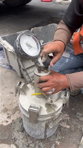 Checking Concrete air test before casting #construction #shorts #building #civilengineering