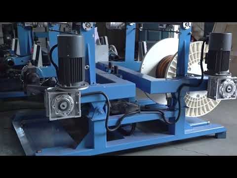 How does wire and cable respooling machine work?