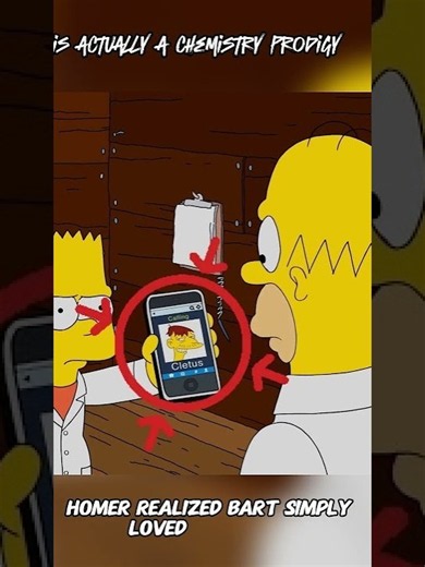 Bart is actually a chemistry genius #simpsons #cartoon #animation #bart #genius 720p