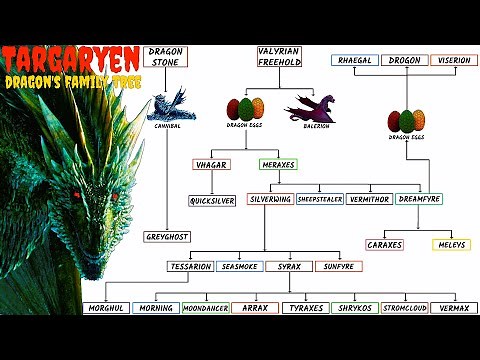 Targaryen Dragons Family Tree | House Of The Dragon