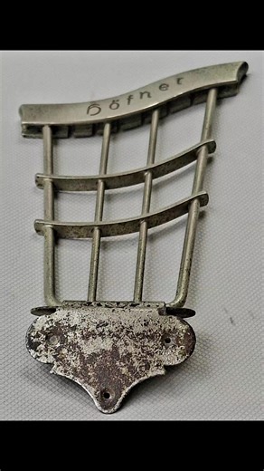 #Vintage Hofner Parts Archtop Trapeze Tailpiece 1950's - 1960's West German made! Rare! ..พร้อม Pickguard, Capa, Paper in Oil, และ อะไหล่เดิมอื่นๆตามภาพครับ ให้หมดไม่แยกขายครับ ..สนใจสอบถามได้..#vintagehofnerguitar #hollowbodyguitar #jazzguitar