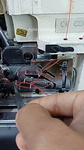 insert the overlock thread into the upper looper 🔧🪡 #sewing #costura #stitcing #diy #sewingmachine #garment #repair #sewingtutorial #fblifestyle | Aghni Boutique