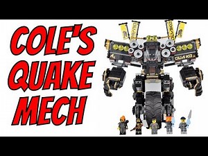 LEGO Ninjago Movie - Cole's Quake Mech Unboxing, Speed Build & Review 70632