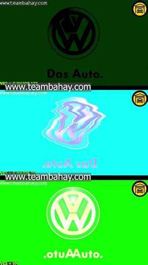 VOLKSWAGEN LOGO ANIMATION IN 3 SUPER COOL EFFECTS PART 91 #shorts #logo #volkswagen