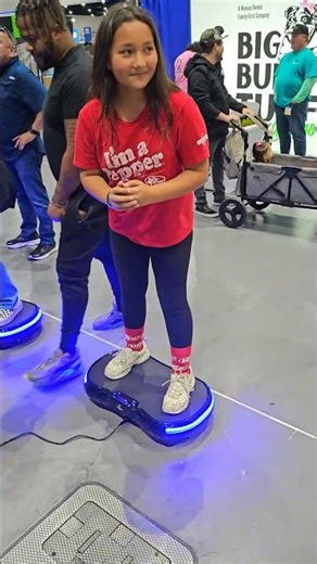 Not a kick flip, but the vibrating board is a workout.