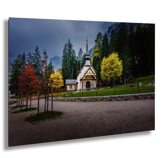 Cappella Lago Di Braies Chapel – Dolomites Italy Fine Art Landscape Photography Print - Etsy