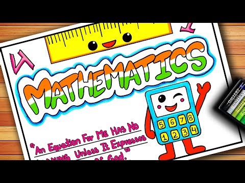 National Mathematics Day Drawing | Front Page Design of Mathematics | Maths Front Page Design