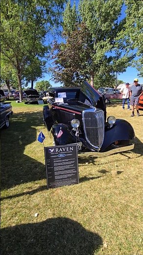 "The Raven" 1934 Ford coupe #antique #classiccars #gearheadreview