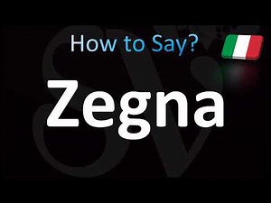 How to Pronounce ''Zegna'' Correctly! (Italian)