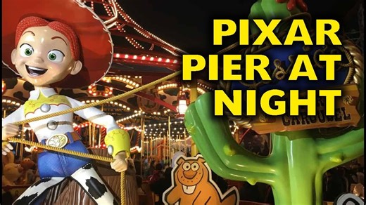 Pixar Pier at Night Will Make You Smile Pt. 2