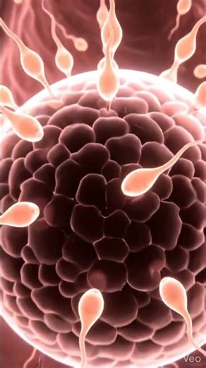 Human reproduction and fertilization. #ai video #kishor #animation