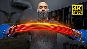 【4K60帧】大叔用板簧制作粗犷猎刀 | 作者：Knives Project