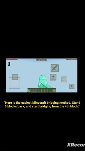 Most easiest and safest bridging method for minecraft bedrock edition (minecraft)