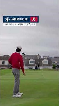 Kihei Akina and Jay Leng Jr. went on to win their foursomes match 4 and 3 at Lahinch.
