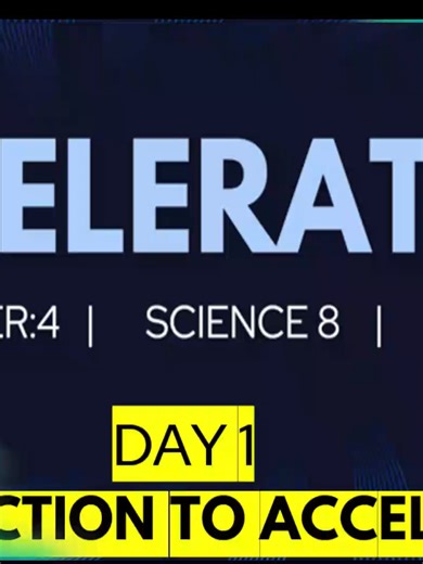 Introduction to Acceleration: Grade 8 Science Tutorial
