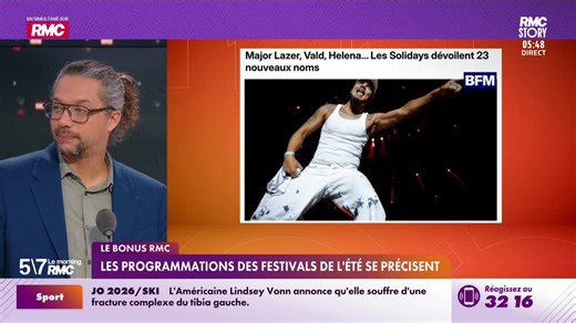 Le bonus RMC : Les programmations des festivals de l'été se précisent - 10/02