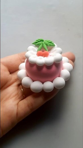 DIY idea 💞 How to make easily cake 🎂 with Super clay #trend​ #clay​ #music​ #funny​ #clay​