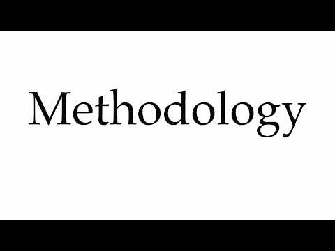 How to Pronounce Methodology