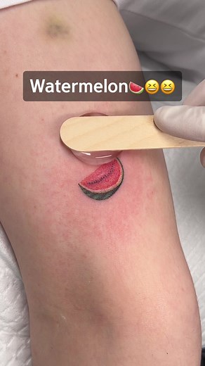 Hand-Poked Watermelon Tattoo Video in South Korea